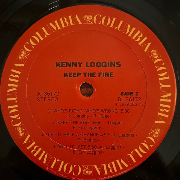 Vinyl Record KENNY LOGGINS ~KEEP THE FIRE~1979 - Picture 7 of 7